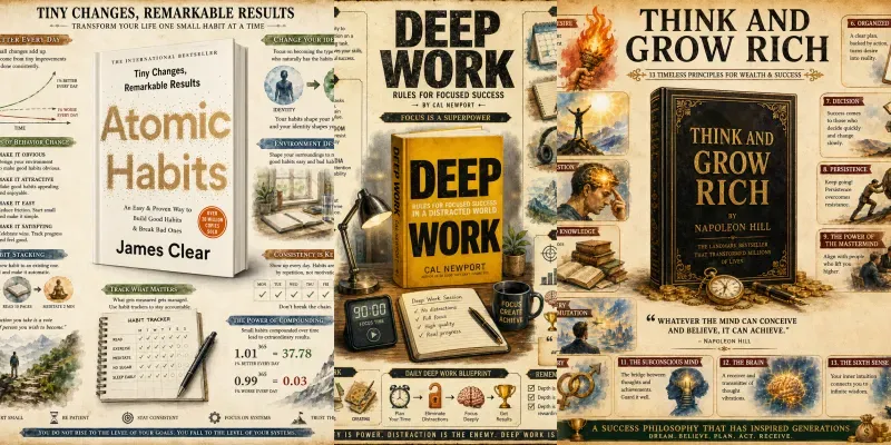 Premium Book Lessons Infographics generated by undefined