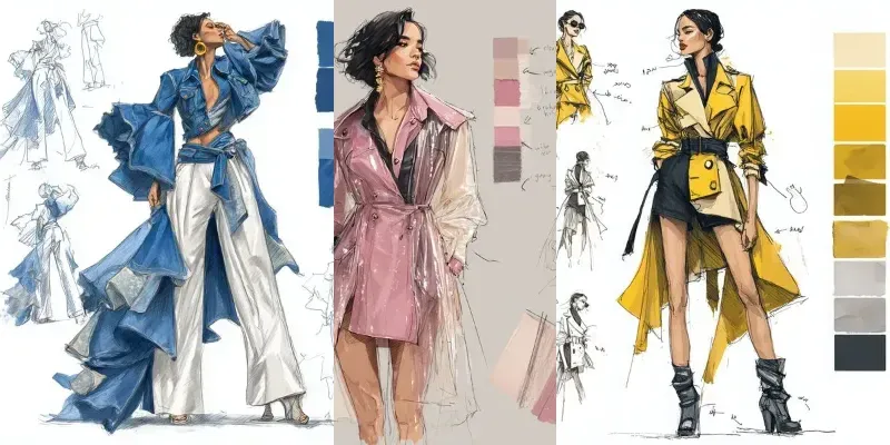 Fashion Sketches generated by undefined