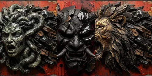 Tactical Relief 3D Impasto Sculptors generated by gemini-image