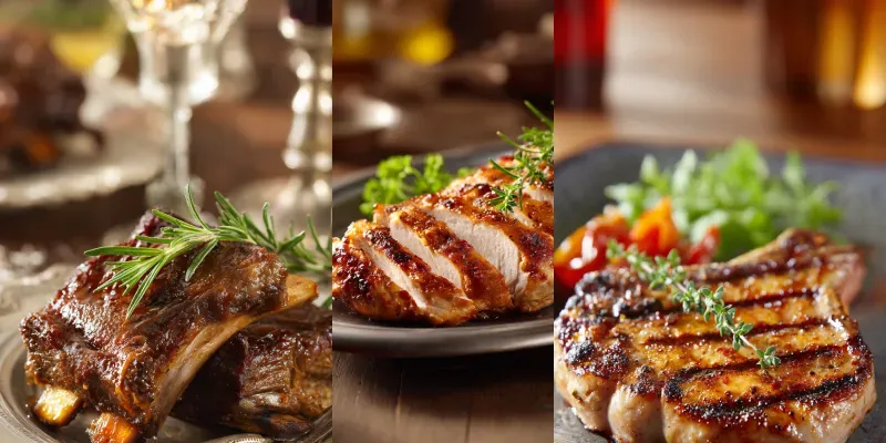 Ultrarealistic Meat Dishes Food generated by undefined