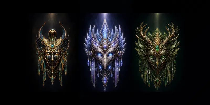 Ancient Masks Mythic Masks generated by undefined