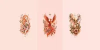 Boho Tattoo Flashes On Pink chatgpt-image prompt mini thumbnail