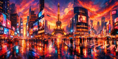 Neon World Metropolises generated by chatgpt-image