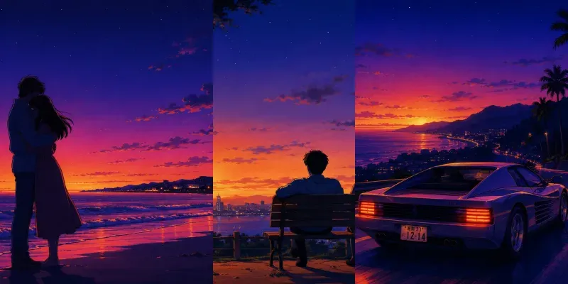 Nostalgic Twilight 80s90s Animes generated by undefined