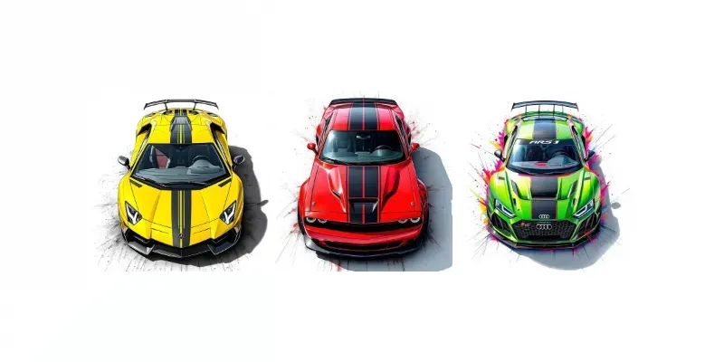 Sports Cars Pencil Drawings generated by undefined
