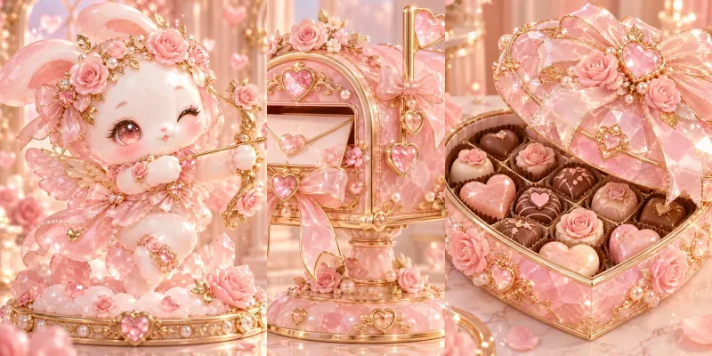 Kawaii Rose Quartz Collections