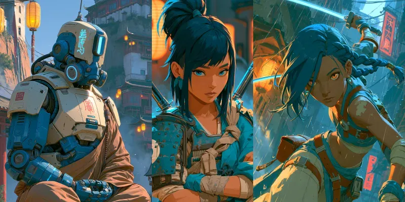 Urban Fantasy Anime Concept Art generated by undefined