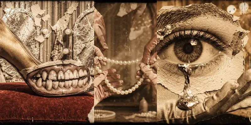 Weird Vintage Glam Distorted Beauty generated by undefined