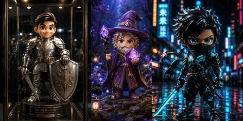 Blockverse Heroes Premium Toy Figures generated by chatgpt-image