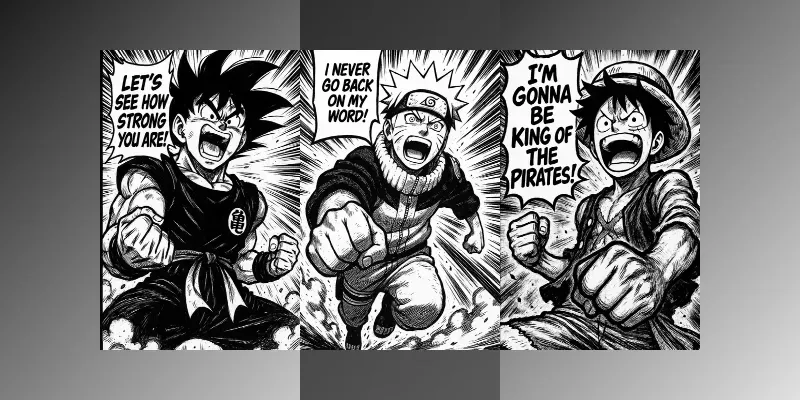 Dynamic Pose Manga Panels generated by undefined