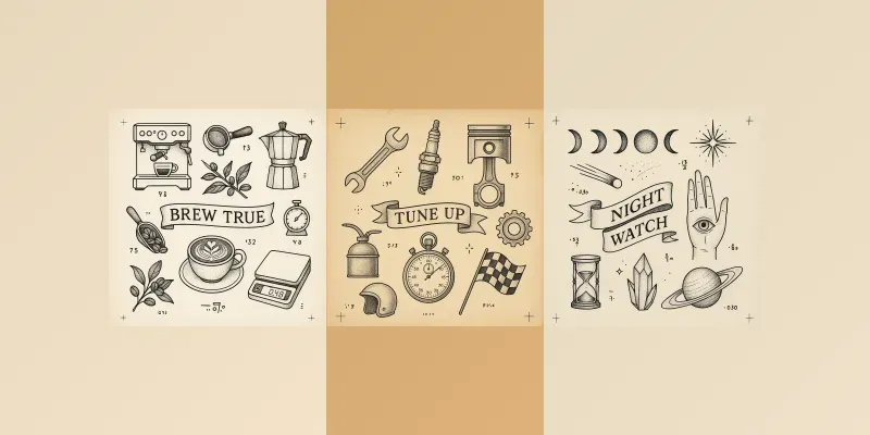 Tattoo Flash Sheets generated by undefined