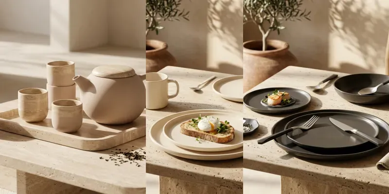 Modern Organic Ceramic Dinnerware Sets generated by undefined