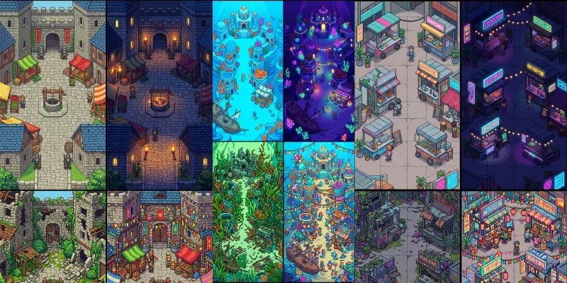 Mobile Game Map Vertical Layouts