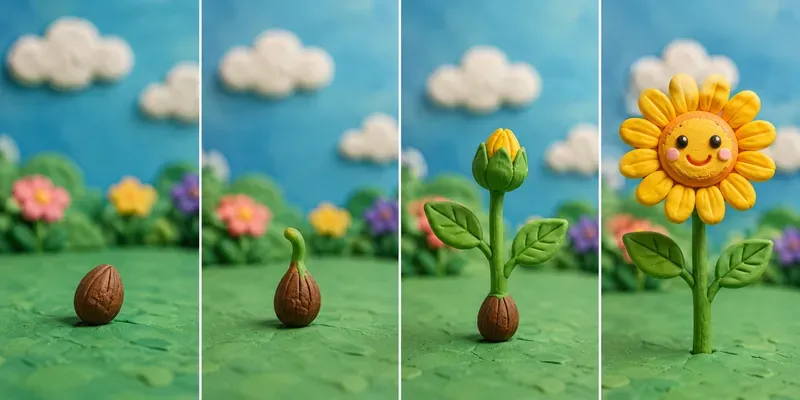 Clay Flower Growth Magics generated by undefined