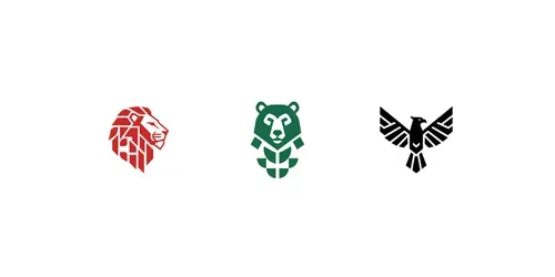 Minimal Animal Totem Symbols generated by gemini-image