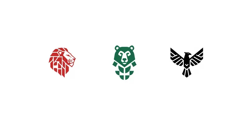 Minimal Animal Totem Symbols generated by undefined