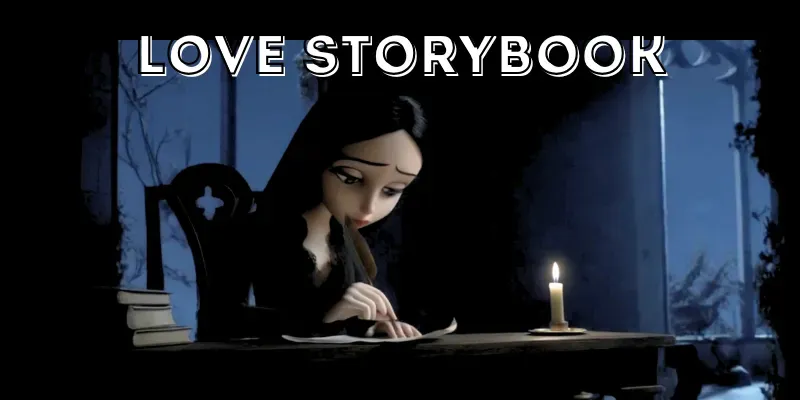 Tim Burton Inspired Love Storybook Scenes generated by undefined