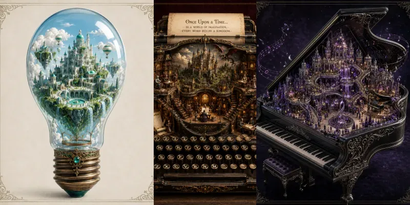 Miniature Worlds Inside Objects generated by undefined