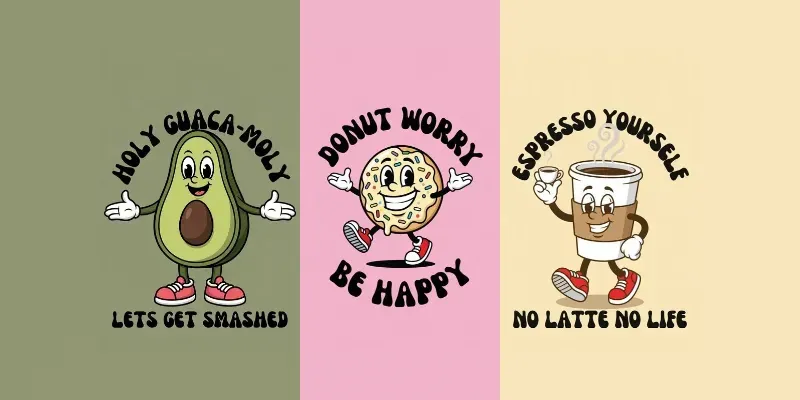 Punny Character Prints generated by undefined