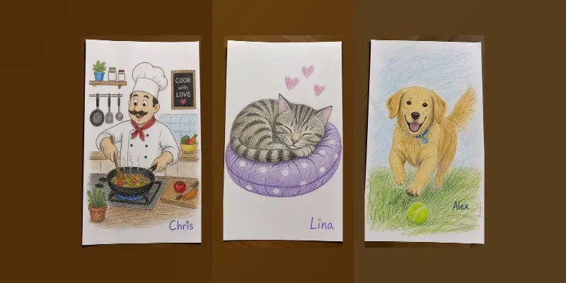 Imperfect Colored Drawing Photos generated by undefined