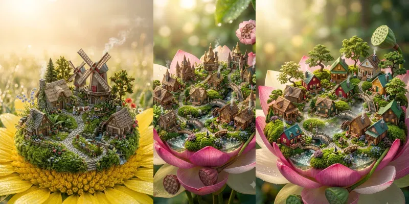 Miniature Bloom Worlds generated by undefined