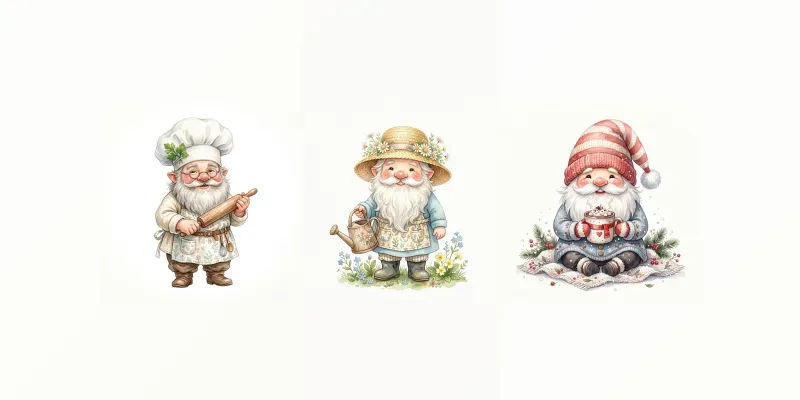 Whimsical Watercolor Gnome Creators generated by undefined