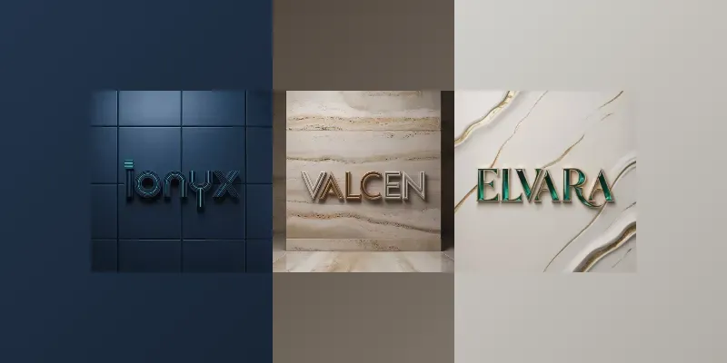 Luxury Minimalist 3D Logos generated by undefined