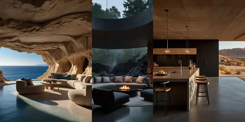 Biomimetic Cave Cliff Architectures Ai