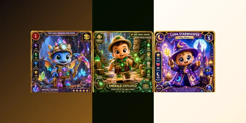 Lego Baby Adventure Character Cards generated by undefined