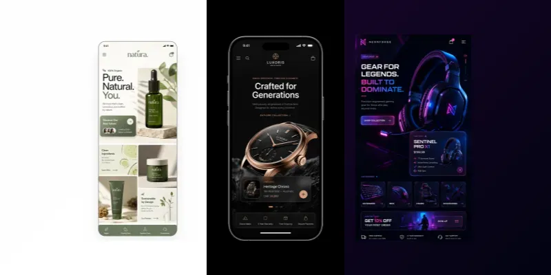 E Commerce Landing Page UI Generator generated by undefined