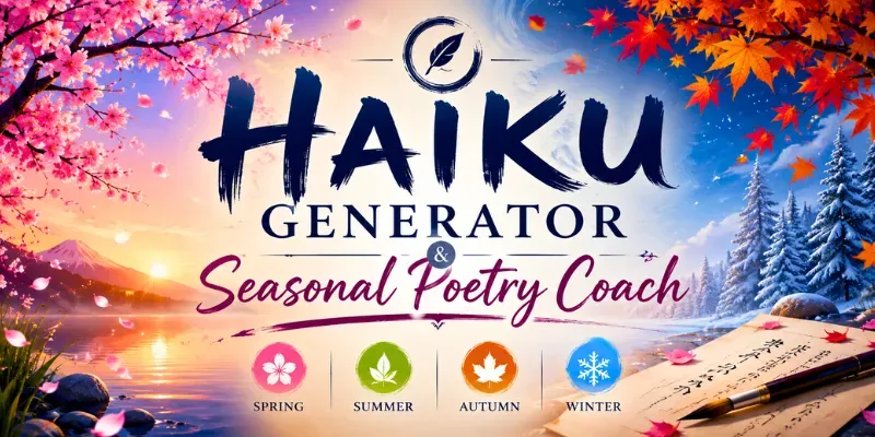 Haiku Generator Seasonal Poetry Coach generated by undefined