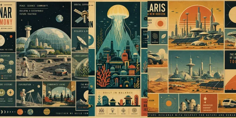 Retro Scifi Grid Posters generated by undefined