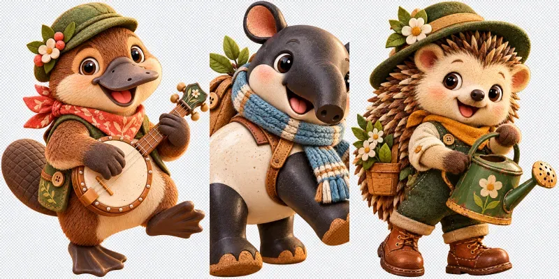 Whimsical Nostalgic Toy Packaging Art
