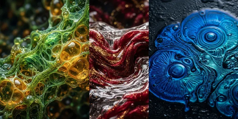Abstract Material Macro Worlds generated by undefined
