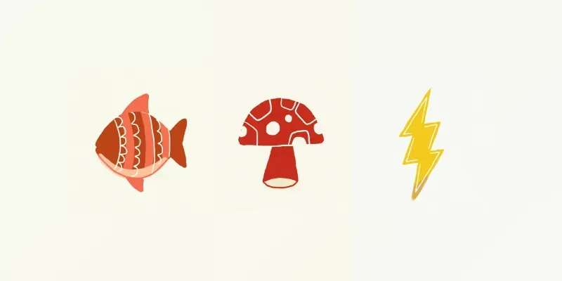 Chunky Doodle Icons Bold Flat Art generated by undefined
