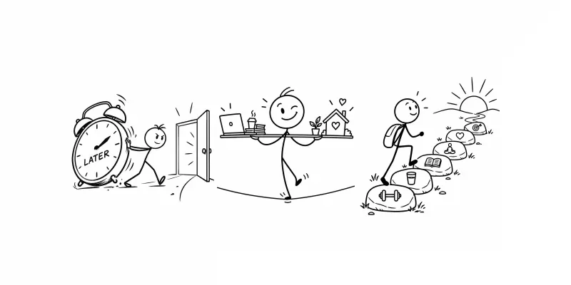 Minimalist Stick Figure Life Concepts