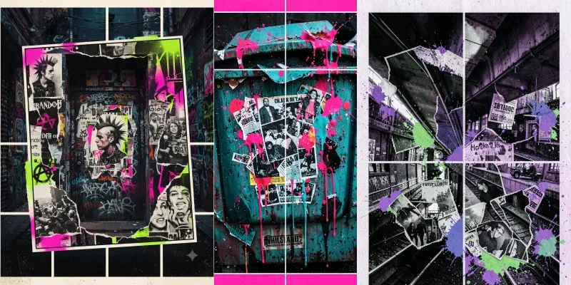 Chromatic Punk Editorial Covers generated by undefined