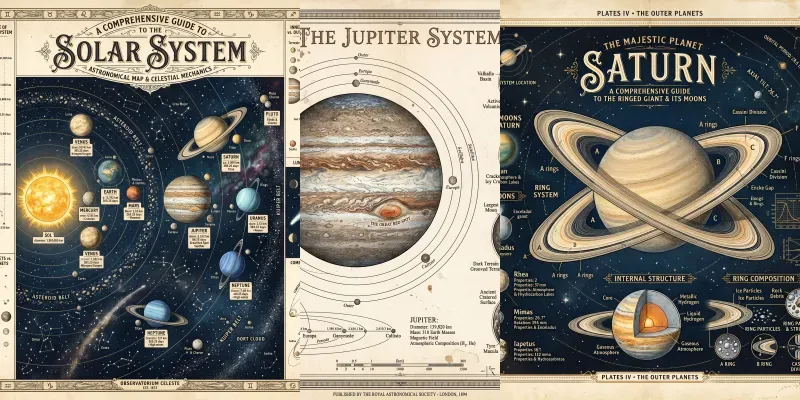 Vintage Solar System Poster Creators generated by undefined