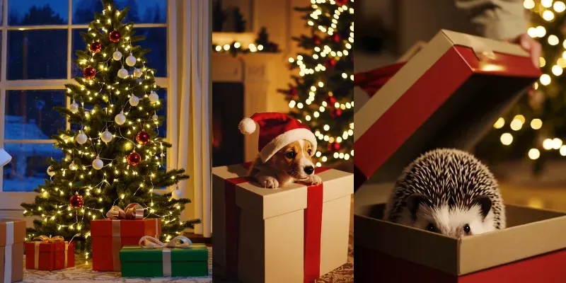 Cute Animal New Year Gift Reveals generated by undefined