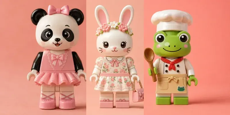 Cute Lego Character Toy Collection generated by undefined