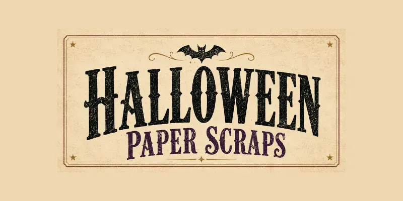 Halloween Paper Scraps generated by undefined