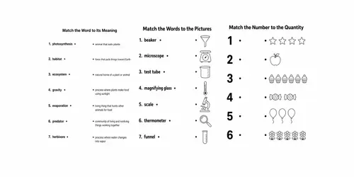 Word Matching Worksheet Generator generated by chatgpt-image