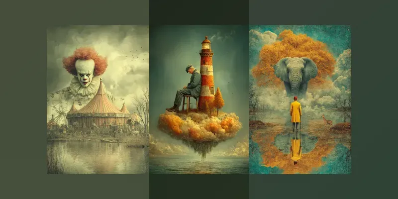Dreamlike Nature Portrait Scenes generated by undefined