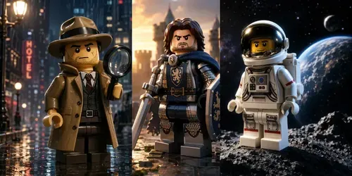 Lego Cinematic Characters generated by chatgpt-image