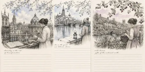 Illustrated Journal Pages generated by chatgpt-image