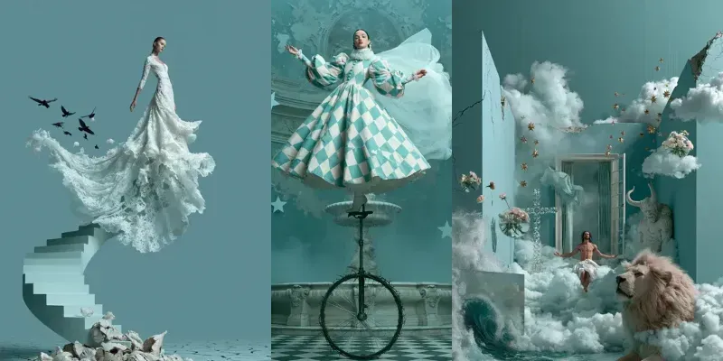 Surreal Baroque Cinematic Posters generated by undefined