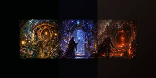 Enchanted Fantasy Door Realms generated by chatgpt-image
