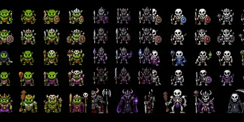 8bit RPG Enemy Sprite Sheet Generator generated by chatgpt-image