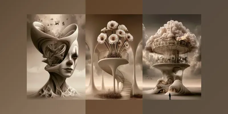 Surreal Sculptural Dreamscapes generated by undefined