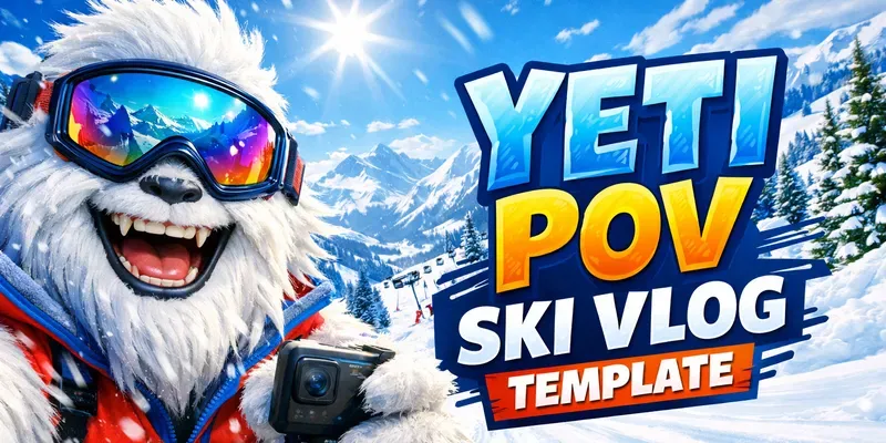 Cinematic Yeti Pov Ski Vlogs generated by undefined